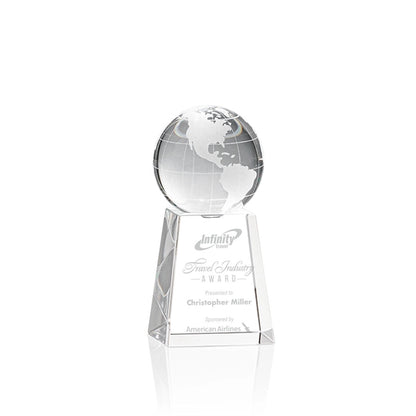 Globe Award on Tall Base