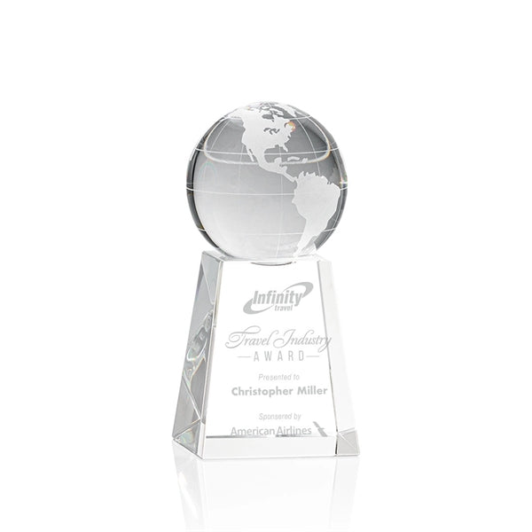 Globe Award on Tall Base