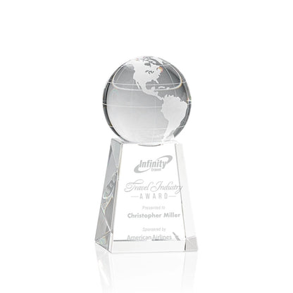 Globe Award on Tall Base