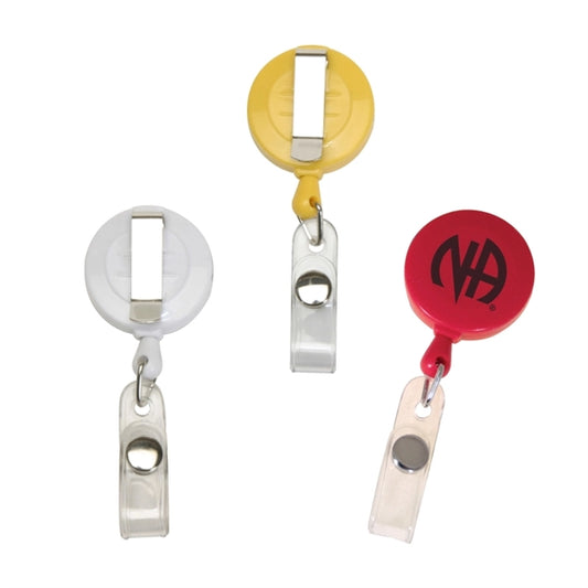 Clearance Item! Round Retractable Reel Coil Badge Clip