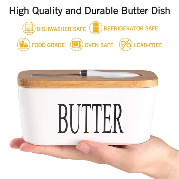 Butter Dish With Lid And Knife