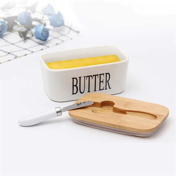 Butter Dish With Lid And Knife