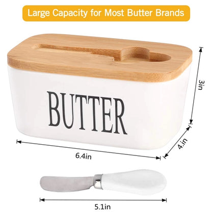 Butter Dish With Lid And Knife