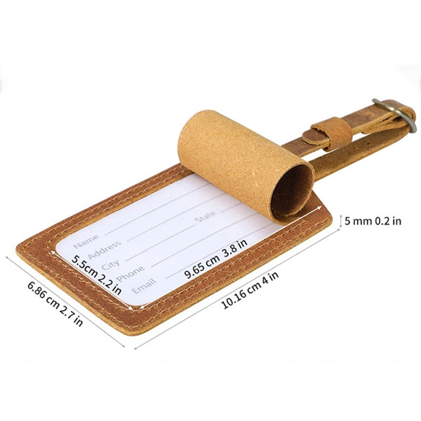 PU Leather Luggage Tag