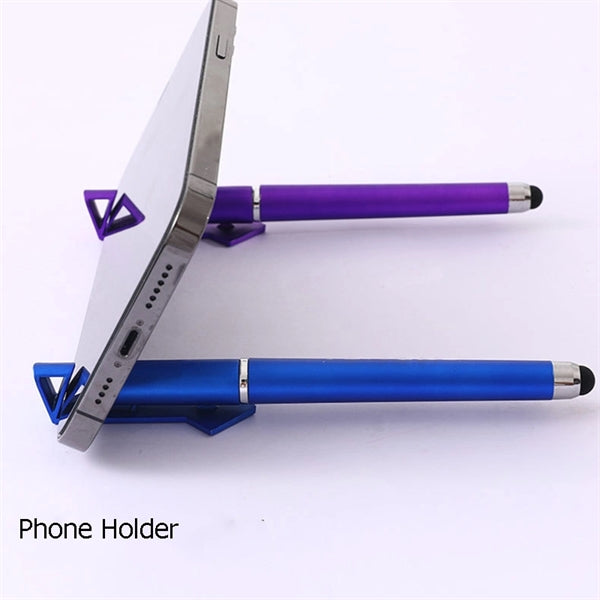 QR Code Touch Screen Pen With Phone Stand