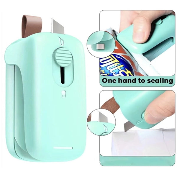 2-in-1 Heat Sealer and Cutter with Lanyard
