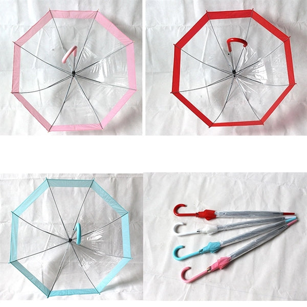 Transparent Clear Auto Open Umbrella