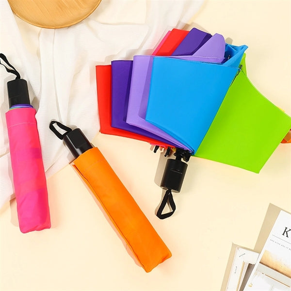 LGBT Folding Rainbow Umbrella 8 Ribs manual-open