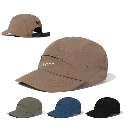 Quick Dry 5 Panel Hats Waterproof Baseball Cap