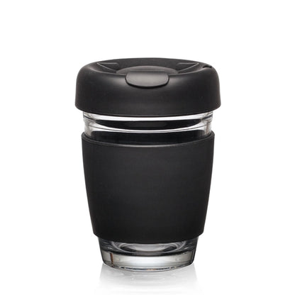 Retiro Borosilicate Glass Tumbler w/Silicone Lid - 8oz