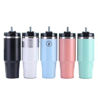 30Oz Stainless Steel Tumbler With Straw