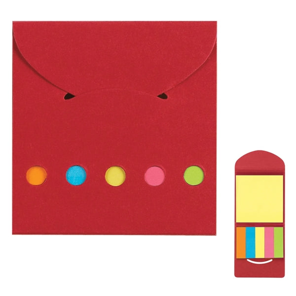 Sticky Notes And Flags In Pocket Case
