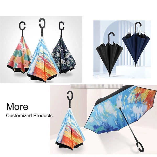 54" Fiberglass Straight Golf Umbrella Custom Promotional