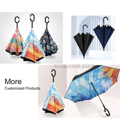 54" Fiberglass Straight Golf Umbrella Custom Promotional