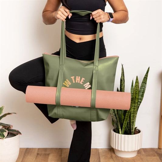 WEEKENDER YOGA TOTE - VEGAN LEATHER
