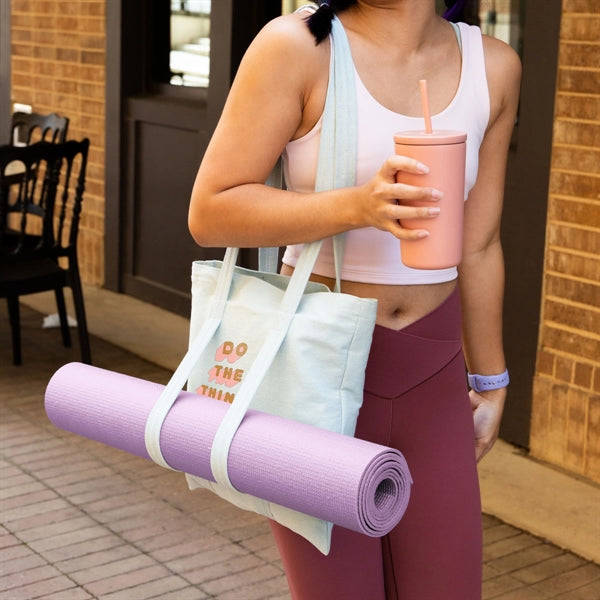 MAIN SQUEEZE YOGA TOTE - CANVAS/DENIM