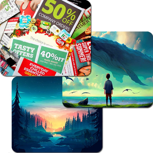 Large Full Color Sublimation Rectangular Mouse Pads