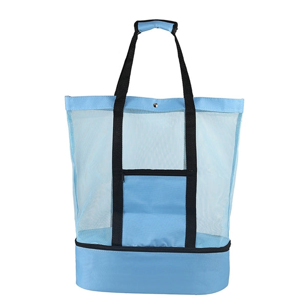 Mesh Tote Insulated Cooler Beach Bag