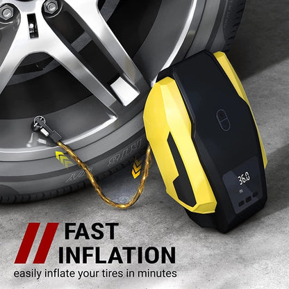12V DC Portable Tire Inflator Air Compressor