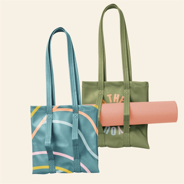 MAIN SQUEEZE YOGA TOTE - VEGAN LEATHER