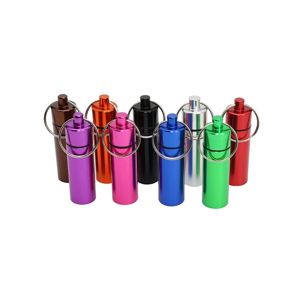 Small Portable Pillbox Keychain