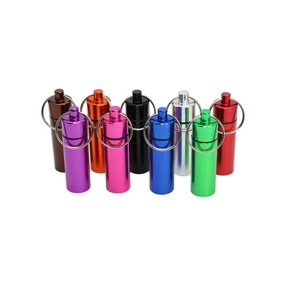 Small Portable Pillbox Keychain