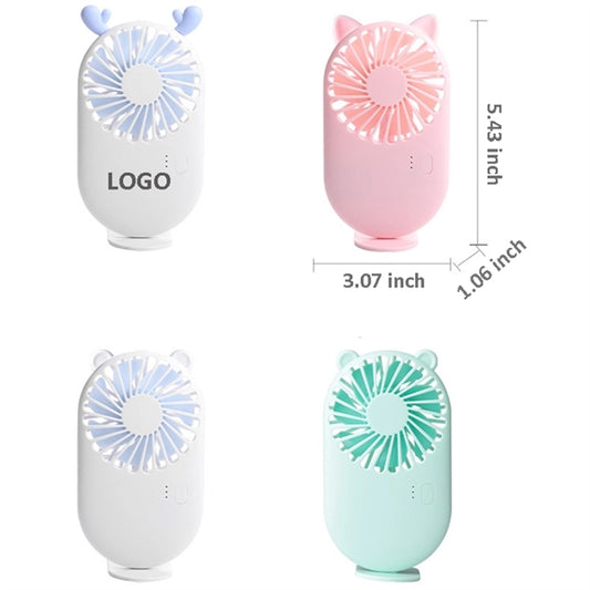 Mini Handheld Desk Cooling USB Fan with Base