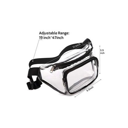 Transparent Chest Backpack With Front Pocket