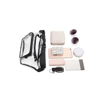 Transparent Chest Backpack With Front Pocket