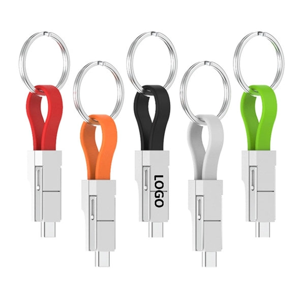 3 in 1 Portable Magnetic Charging Cable Keychain