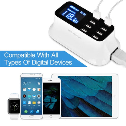 Multiple USB Charger 8-Port Desktop Charging Station Hub