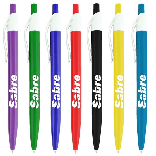 Preston B Click Ballpoint Pen W/ White Clip