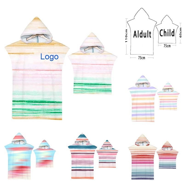 Bath/Beach Towel Wrap With Hood