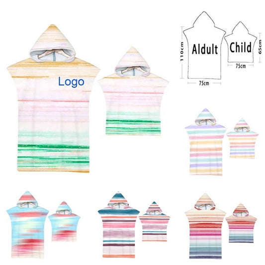 Bath/Beach Towel Wrap With Hood