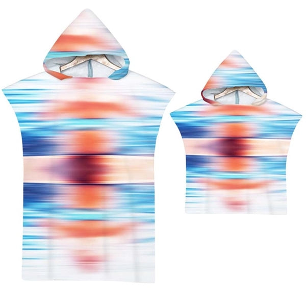 Bath/Beach Towel Wrap With Hood