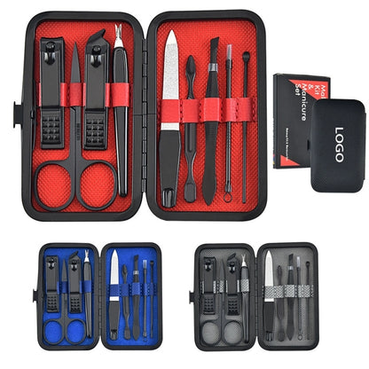 9 PCS Premium Manicure Set Professional Grooming Gift Kit