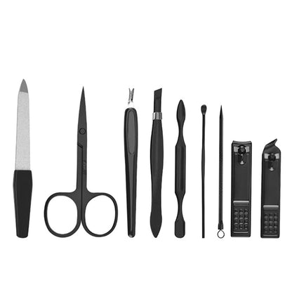 9 PCS Premium Manicure Set Professional Grooming Gift Kit