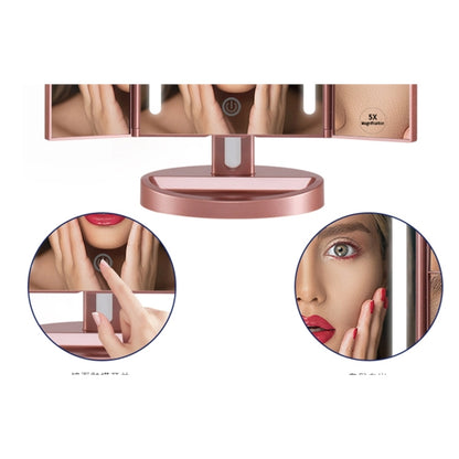 Tri-Fold Lighted Vanity Mirror