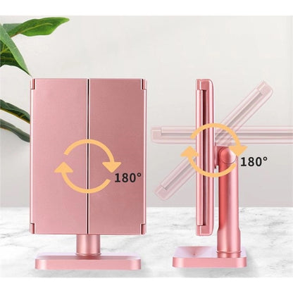 Tri-Fold Lighted Vanity Mirror