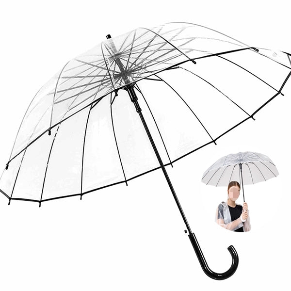 38"D- Clear Bubble Umbrella Large Windproof