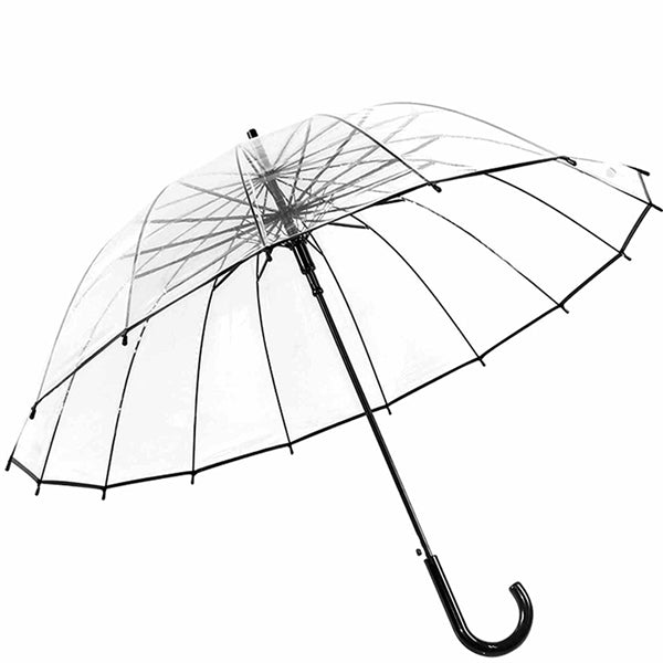 38"D- Clear Bubble Umbrella Large Windproof