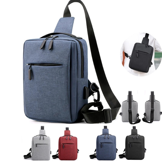 Waterproof Crossbody Bag With USB Charging Port
