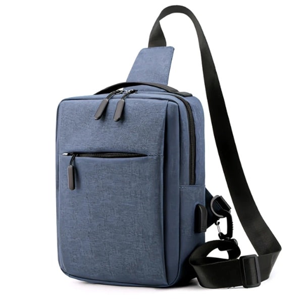 Waterproof Crossbody Bag With USB Charging Port
