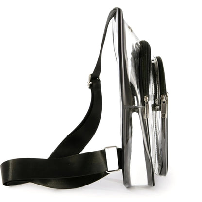 Clear PVC Sling Bag Crossbody Backpack
