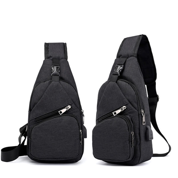 Waterproof Crossbody Bag With USB Charging Port