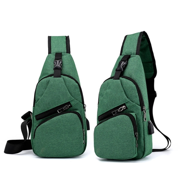 Waterproof Crossbody Bag With USB Charging Port