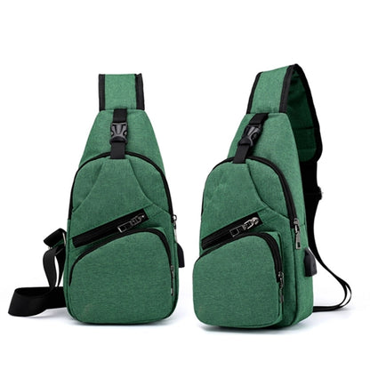 Waterproof Crossbody Bag With USB Charging Port