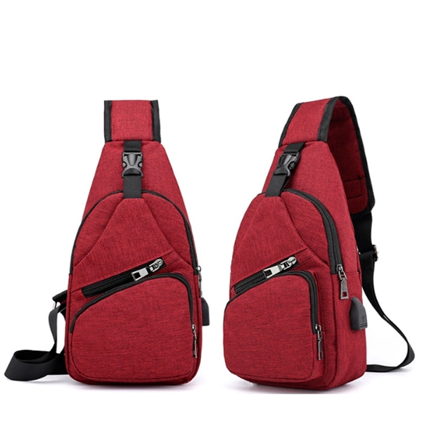 Waterproof Crossbody Bag With USB Charging Port