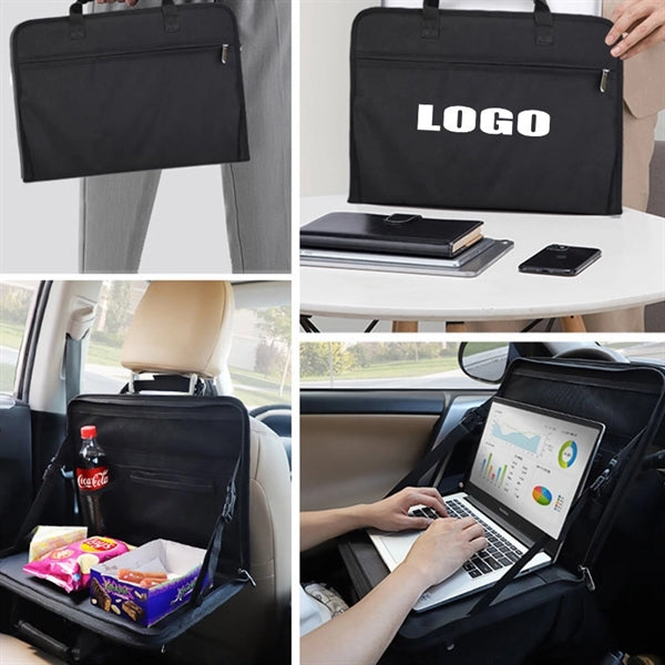 Portable Steering Wheel Tray Computer Bag Car Office
