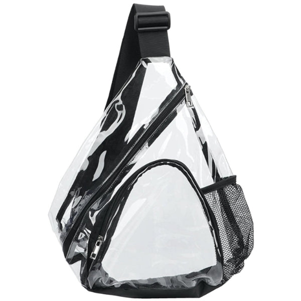 Clear PVC Crossbody Bag With Adjustable Strap